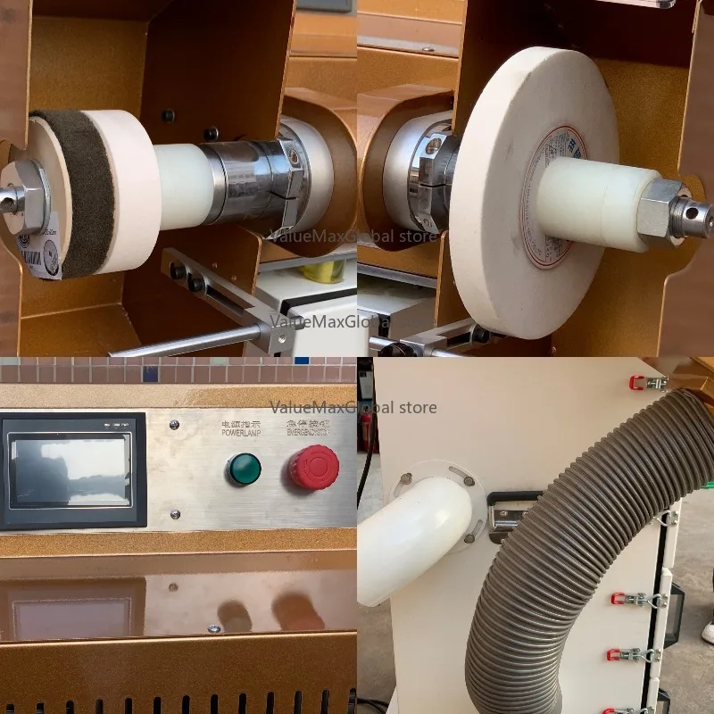 Two Head Belt Edge Grinding & Polishing Machine | With Computer Screen Control - For Leather Belt/Conveyor Belt Processing