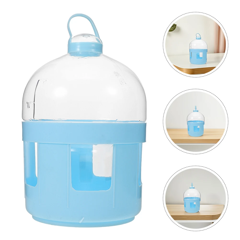 

2pcs Pigeon Equipment Abs Bird Water Feeder Drinker Dispenser Large Mouth Easy Cleaning Refillable pigeon water container tool
