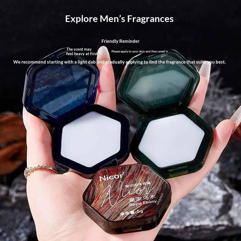 1Pc Long-Lasting Natural Fresh Scent Solid Perfume Portable Balm For Dating Women Men Gift Fragrance Balm Stick