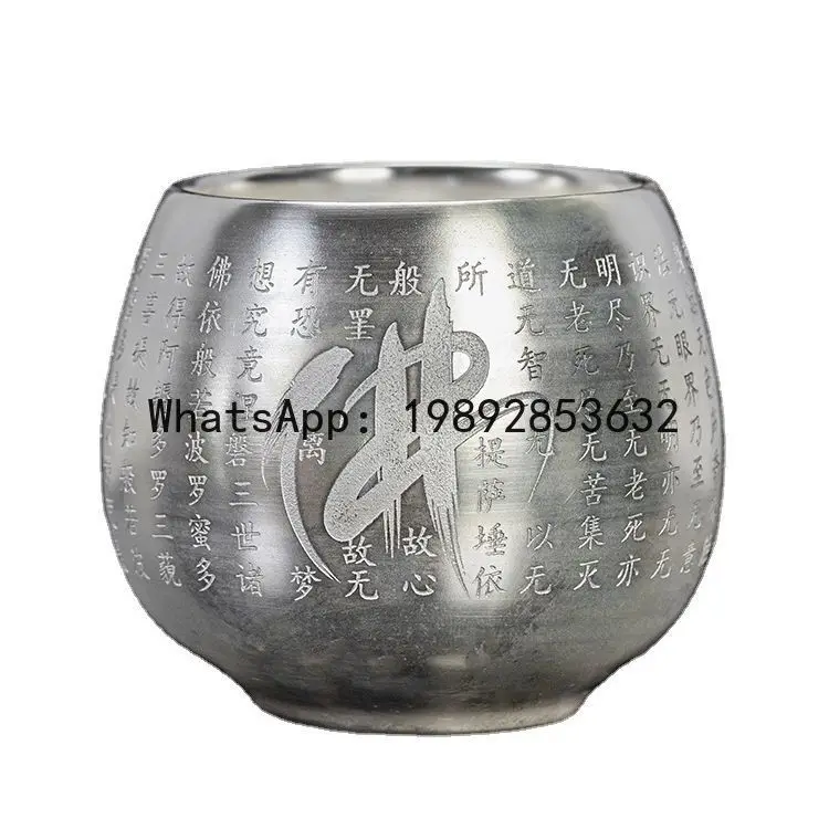 Tea set gifts real silver wrapped silver porcelain gilt silver tea cup accessible luxury handmade single cup tea set