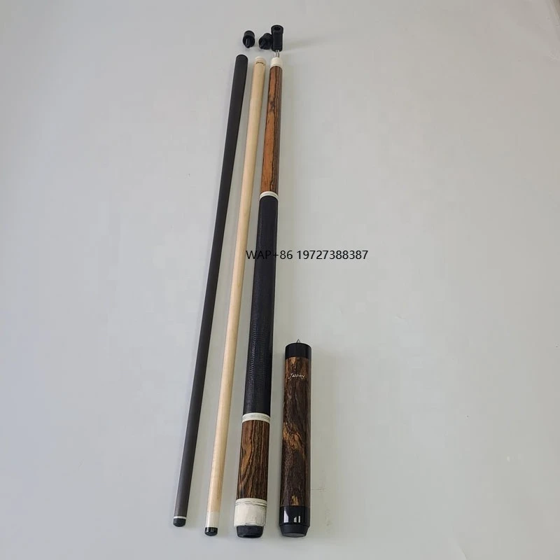 

Jassinry New Golden Ebony Wood Pool Sticks 58inch+13mm Tip Size Radial Pin Carbon Shaft with Extension Pool Billiard Cues