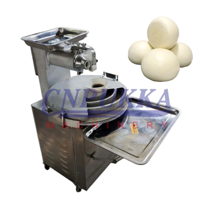 الفولاذ المقاوم للصدأ التلقائي البيتزا العجين مقسم آلة مستدير آلة مستدير العجين الغذاء الصف على البخار آلة صب كعكة الخبز