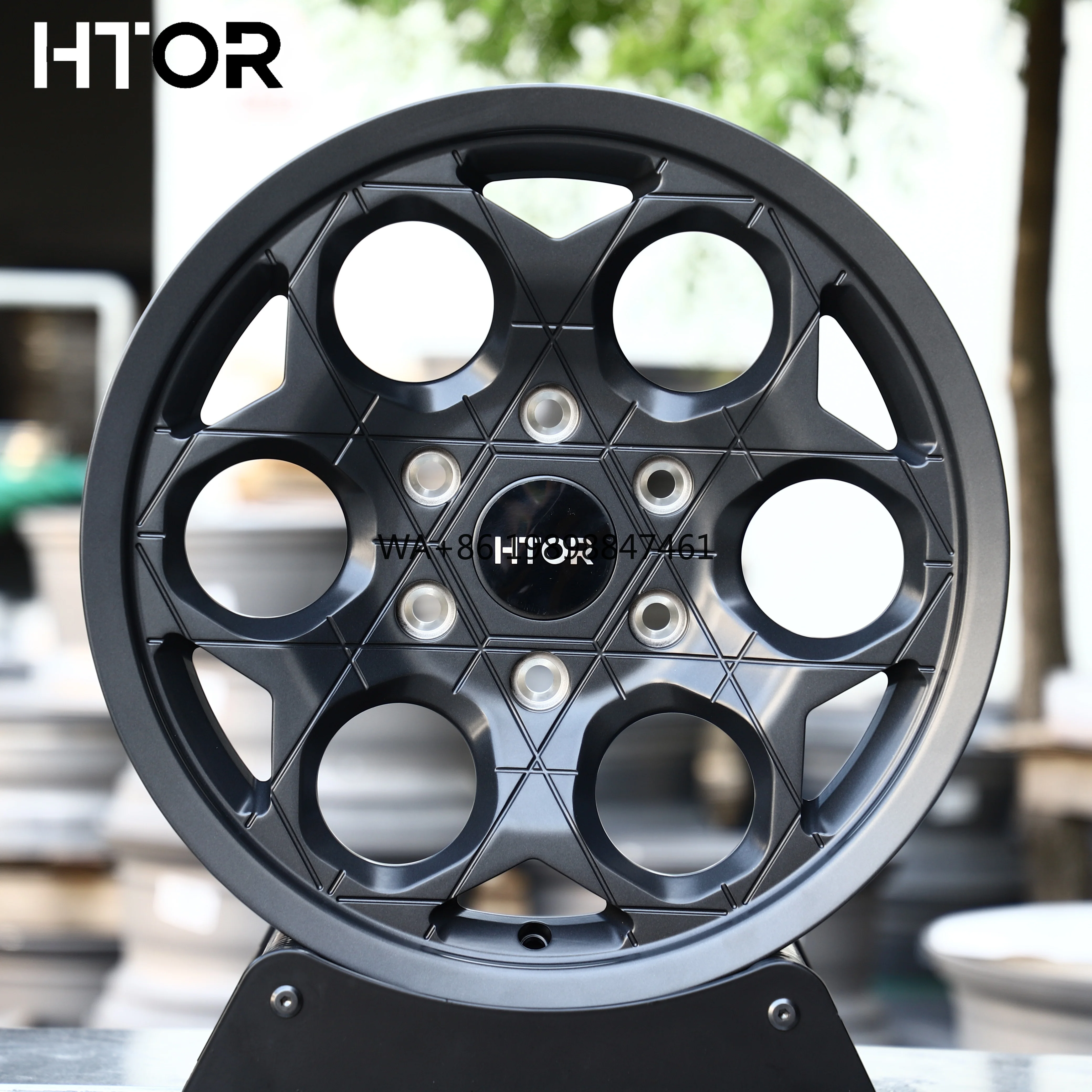 

HTOR Forged Single Piece 18-24 Inch Gun Grey Racing Car Wheels Mesh Design Off-Road Alloy Rims for RAM 1500 Aluminium Alloy
