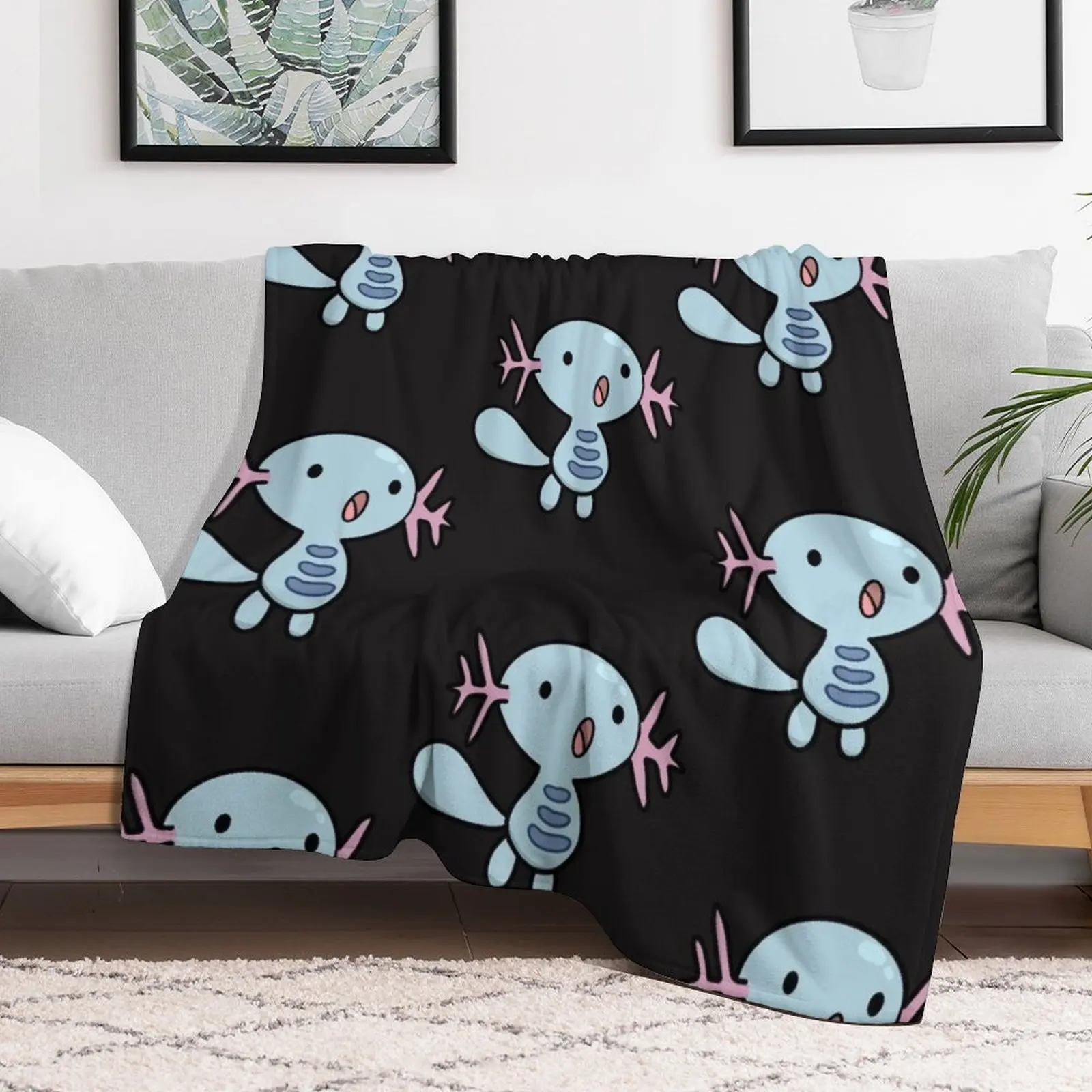 Wooper Cutie Throw Blanket Thin Decorative Sofa bed plaid Blankets