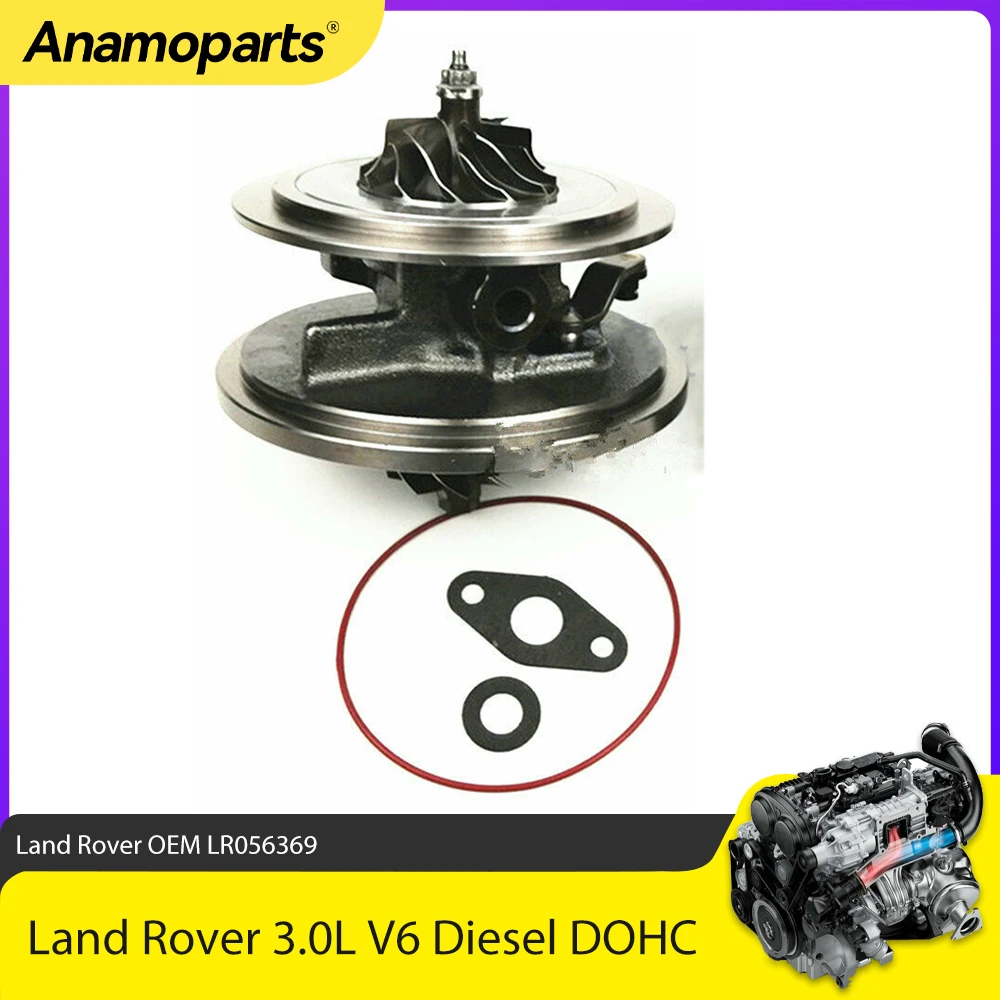 Engine Turbocharger Cartridge Left Side Fit 3.0 L For Land Rover Discovery Jaguar 3.0L V6 Diesel DOHC 2009-2023 OEM LR056369