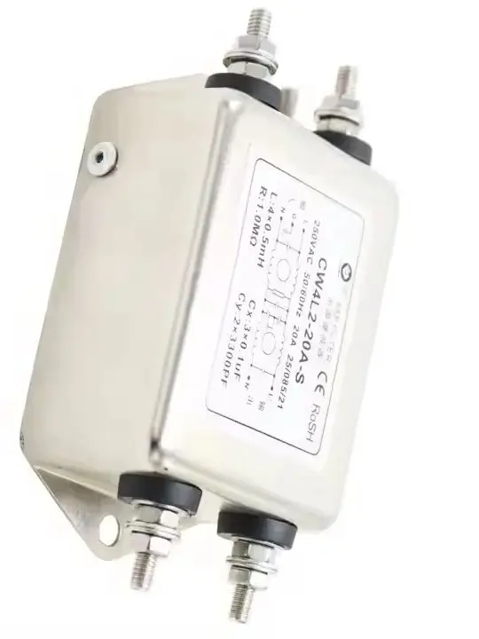 EMI Filter CW4L2-20A-S 220VAC Single-phase Two-stage  High-performance Anti-interference Bloco De Distribuição  Energia