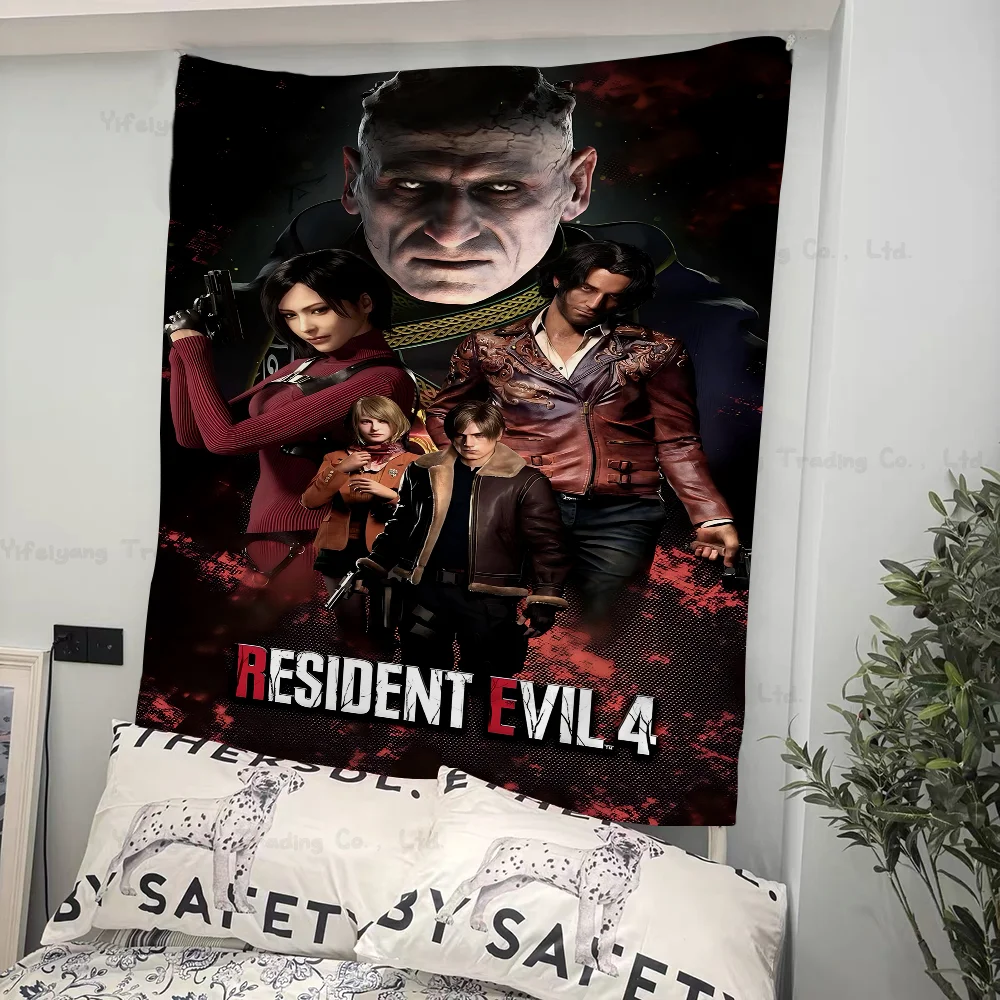 

Games R-Resident-E-Evil Anime Tapestry Art Science Fiction Room Home Decor Wall Art Decor