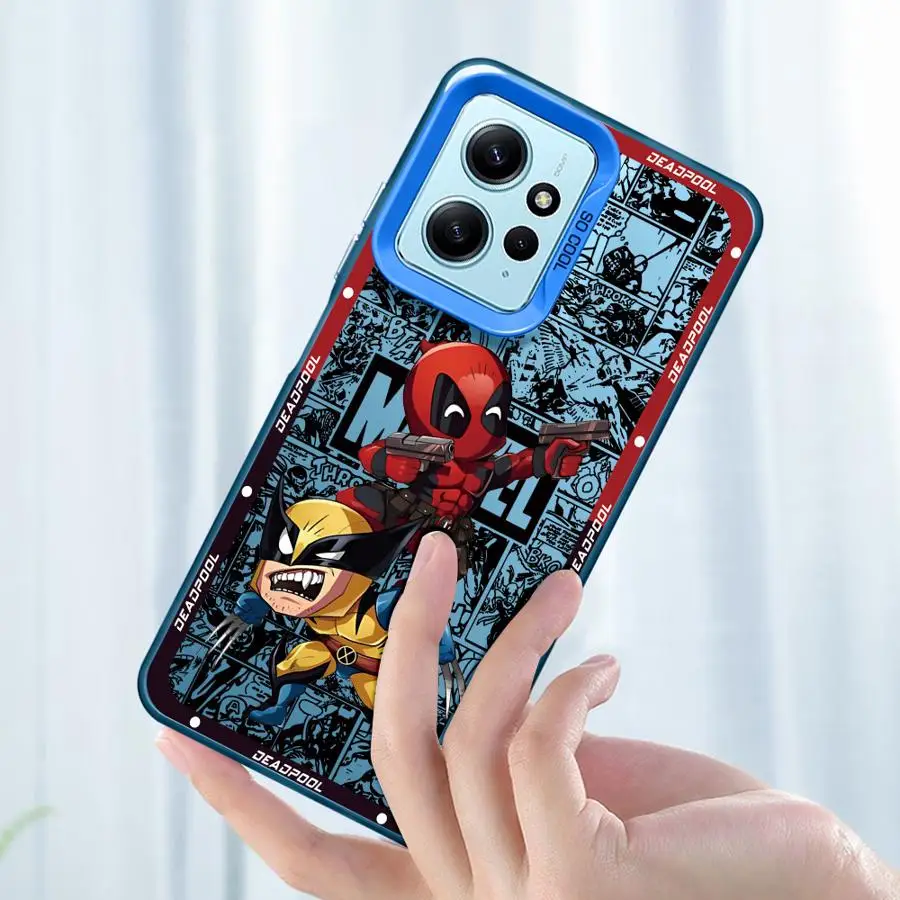 Coque de téléphone Marvel Deadpool Wolverine, coque en silicone souple, Xiaomi Redmi Note 13 12 Pro 11s 11 Pro Plus 9s 9 10s 12S 10 Pro