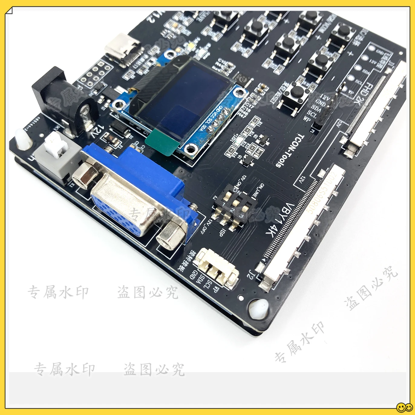Tcon Vgh Vgl LVDS Vcom Voltage Regulation Programmer Logic Board Tool for LED TV Screen Maintenance and Debugging