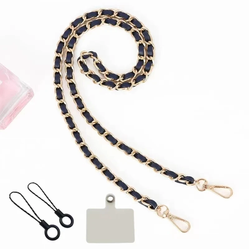 Phone Strap Anti-lost Lanyard Camera USB Holder Mobile Accessories Crossbody Necklace Cord Chain Black Color for Phone Case