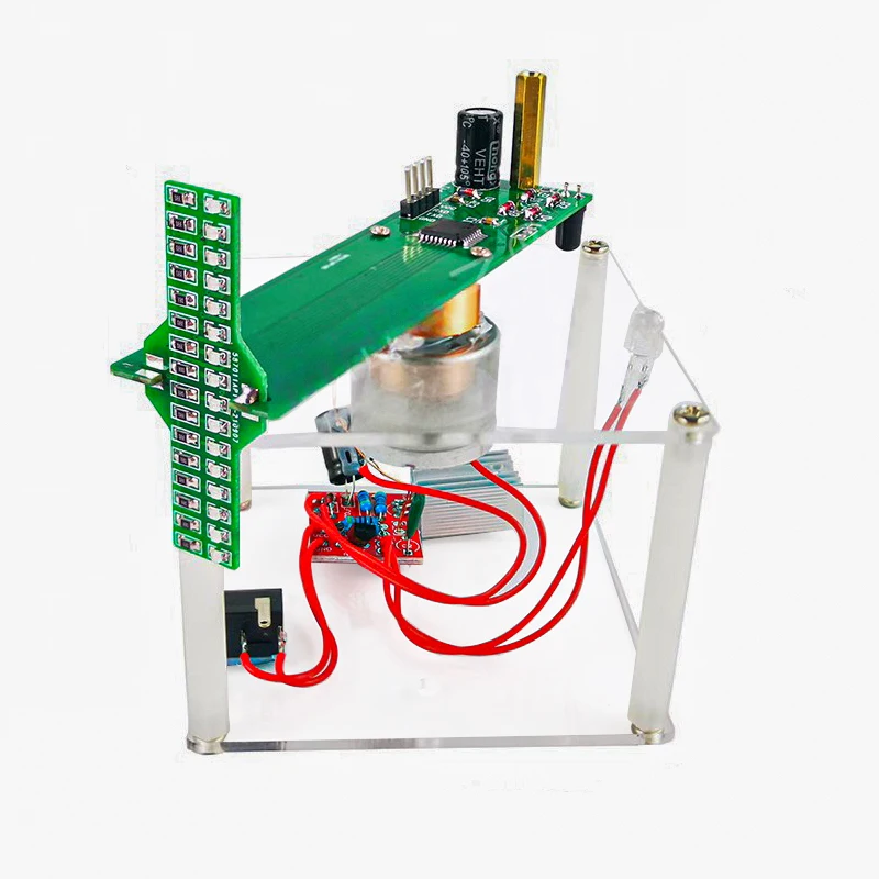 

Набор «сделай сам» для перекрестного вращения светодиодного экрана 51, однокристальный микроконтроллер, электронная схема, практика пайки, свободные детали