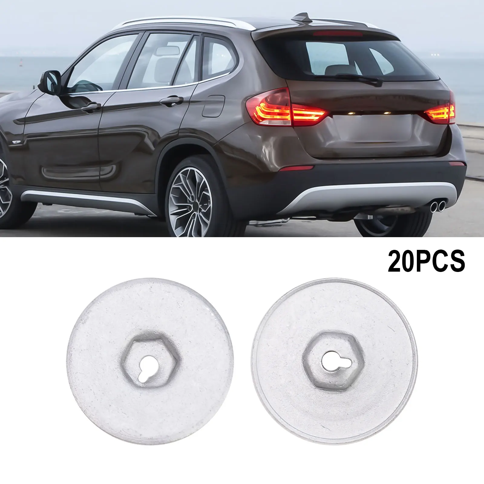 

20Pcs Metal Nut Heat Protection Sheet Nut Black Exterior Protection Accessorie For BMW 1 3 5 6 7 8 For MINI For Land Rover