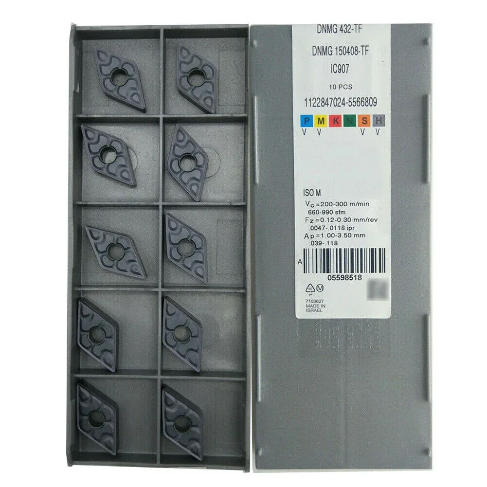 

DNMG150408 Carbide Insert Durability IC Pcs Turning Inserts DNMG TF DNMG432-TF Tight Tolerances Large Scale Processing