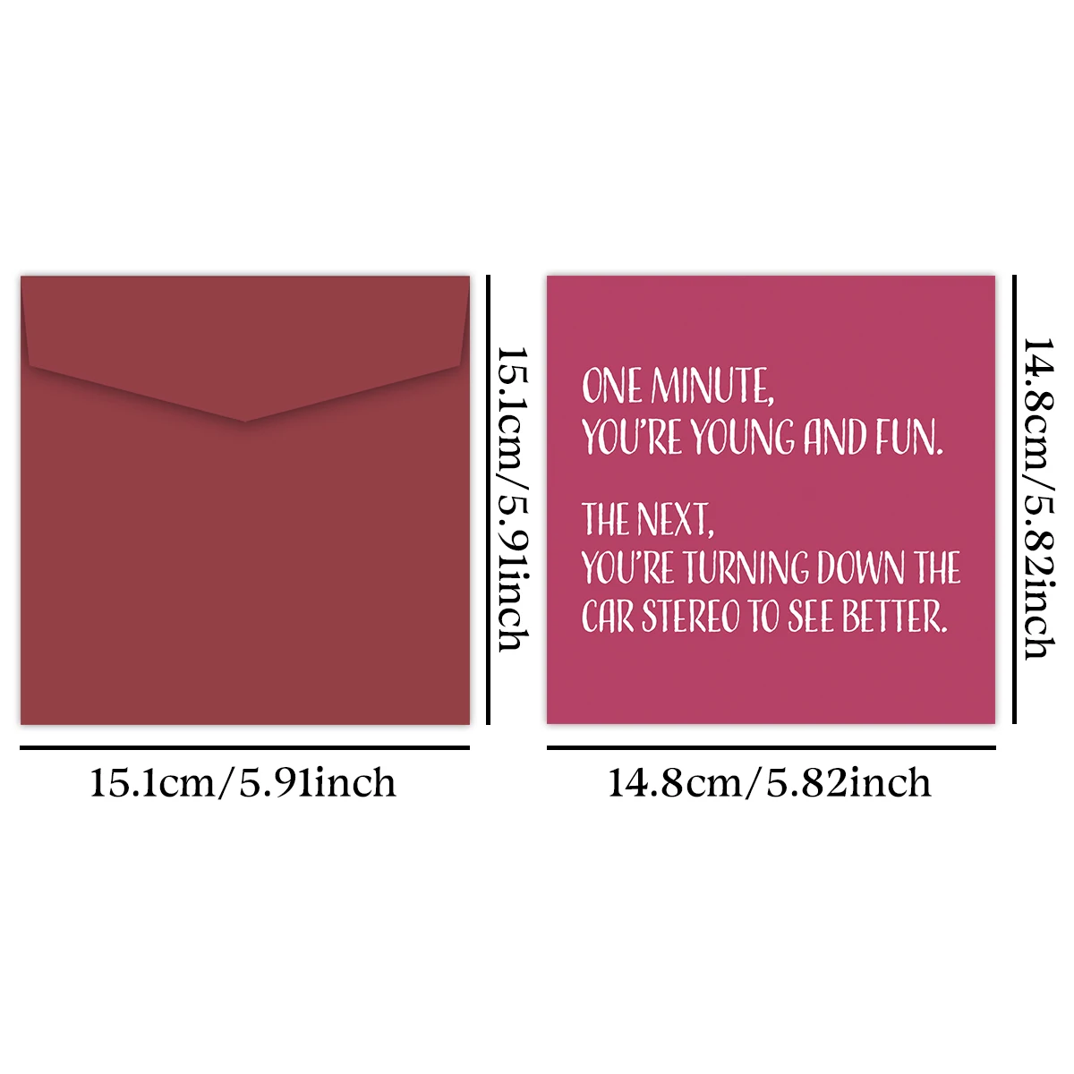 1PC Rude Getting Old Birthday Card For Him Her,Funny 40th 50th 60th Bday Card for Men Women,Happy Birthday Gift For Husband Wife