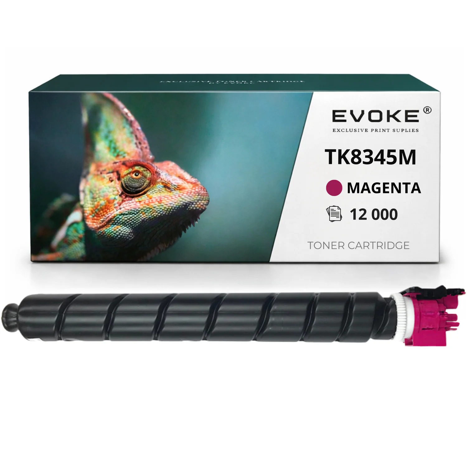 Evoke Compatibele Toner voor Kyocera Tk8345 m Tk8345M Tk-8345M Eky502 Magenta 12000 Pagina's Taskalfa 2552Ci/2553Ci