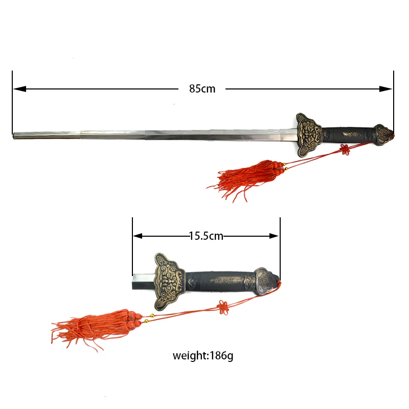 Кунг-фу Телескопический меч боевые искусства тай-чи открытый фитнес Китайский традиционный утренник Упражнения Инструмент Оборудование