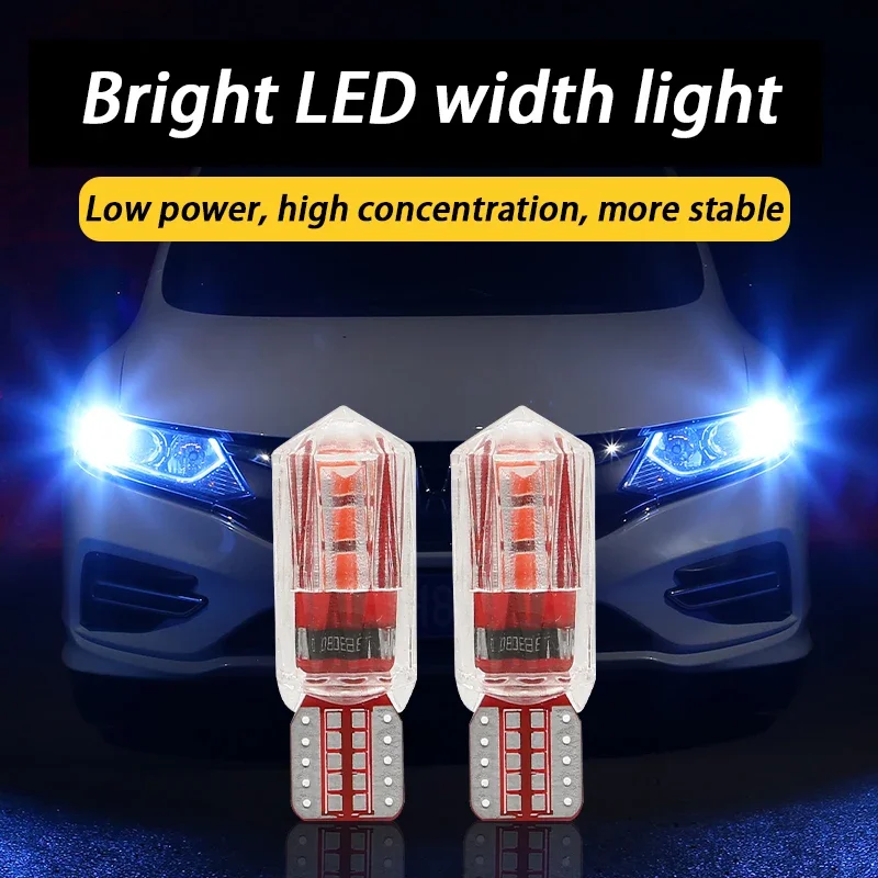 1-2PCS Car Width Light Modified Led Lens Bulb T10 Small Light Super Bright Car Exterior Lights Running Lights H11 H7
