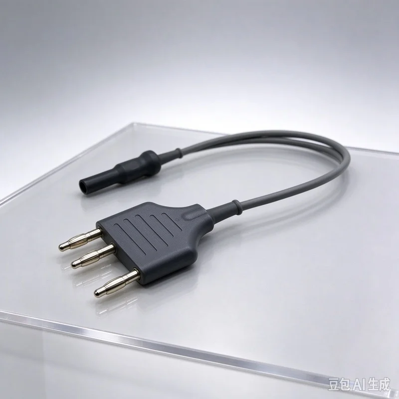 Cable for Electrosurgical High Frequency Monopolar 3Pin 4mm Connector