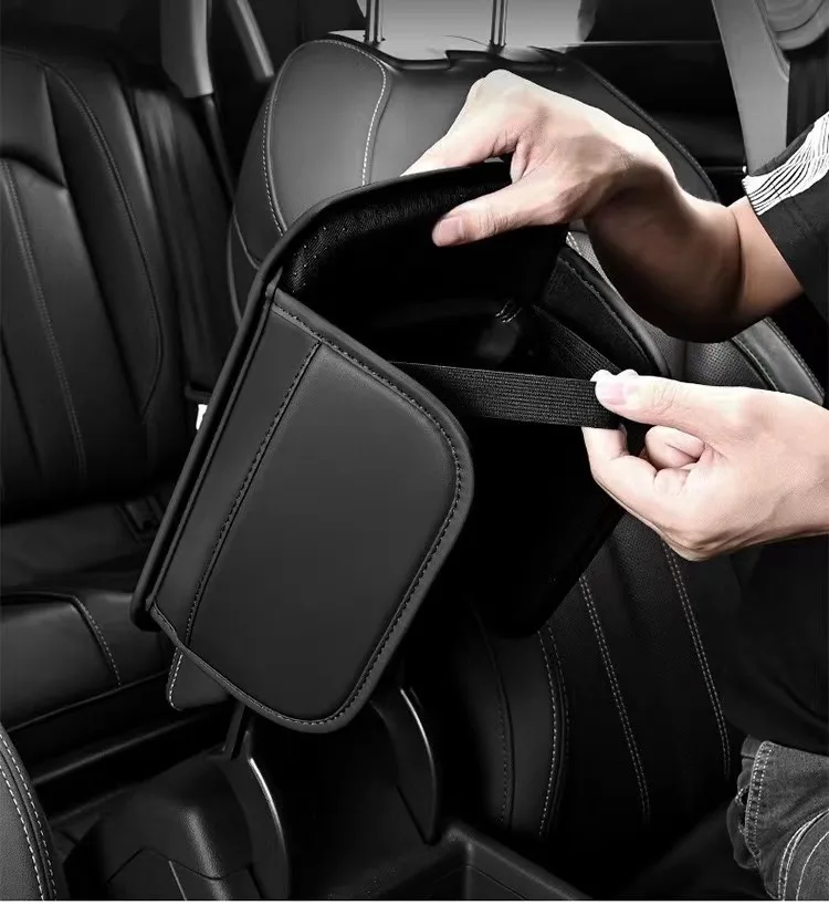 Leather Center Console Armrest Pad with Storage Pocket for Great Wall GWM Poer P11 P12 Cannon Ruman Sucan Car Accessory