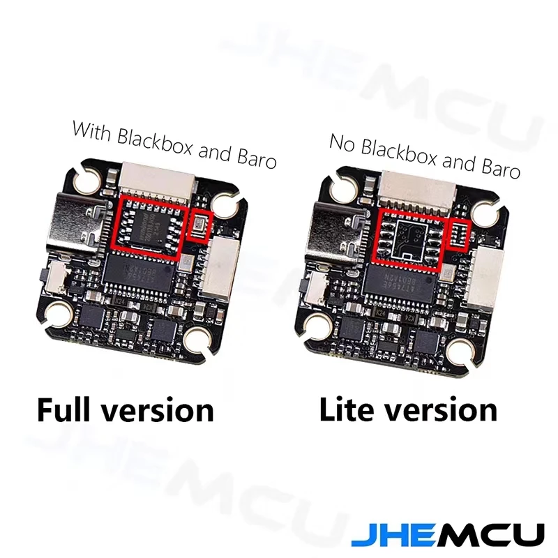 

JHEMCU F4 NOXE V3 F411 Acro / Deluxe Version Flight Controller 5V 10V BEC OSD Baro BlackBox 2-6S 20X20mm for RC FPV Racing Drone