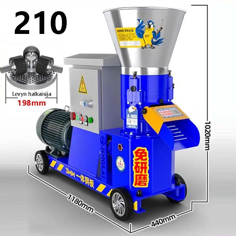 9kw Pellet Making Machine Press Animal Feed Pe llet Bird Feed Pell ets Poultry Food Pe ll  et Machine 275kg/h-325kg/h