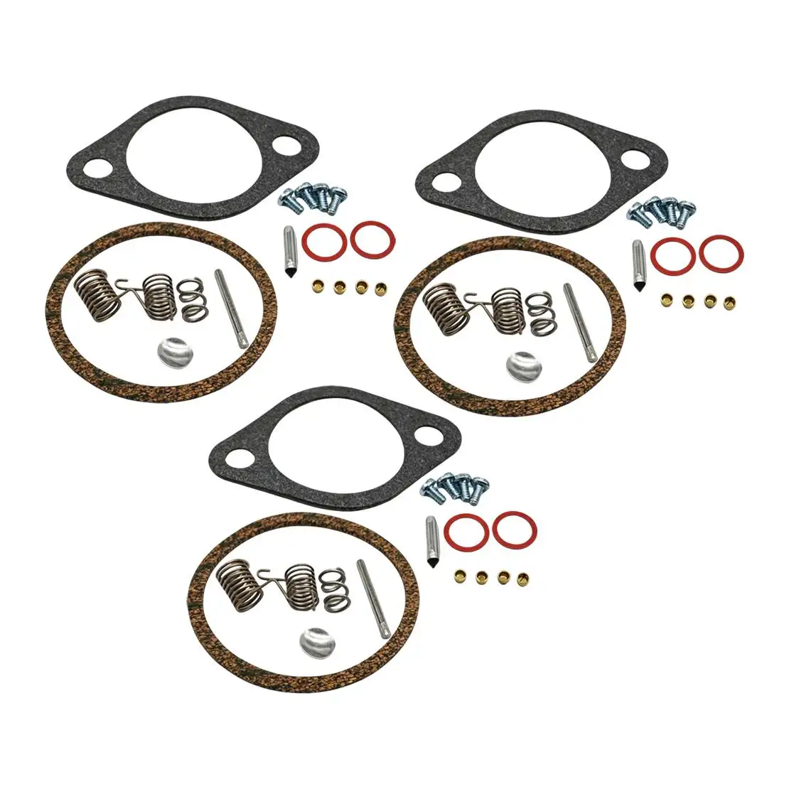 FK10357 809735A1 3 Sets Carburetor Carb Repair Rebuild Kit Fit For Mercury Force 90 95 HP Outboard