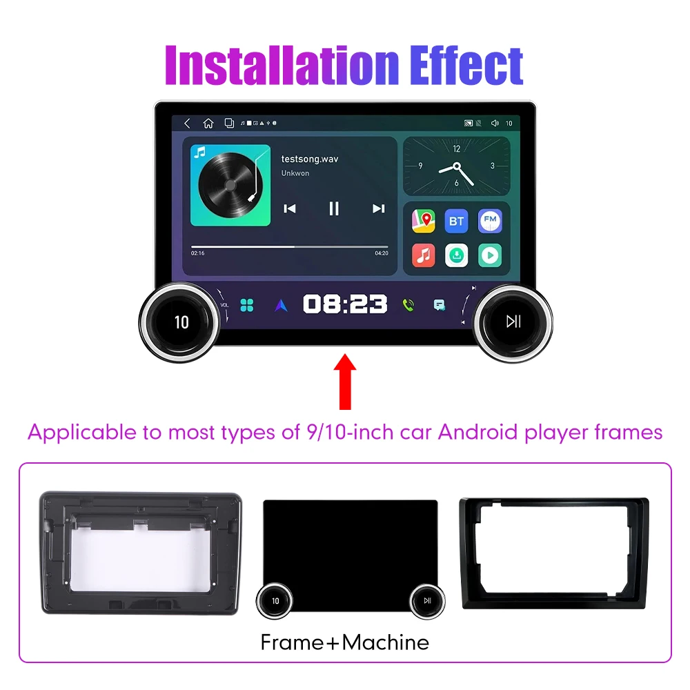 11.8Inch 2Din Android Car Radio for Toyota Yaris X 2019 2K QLED Screen Car Stereo Car DVD Player Carplay Android Auto view 4