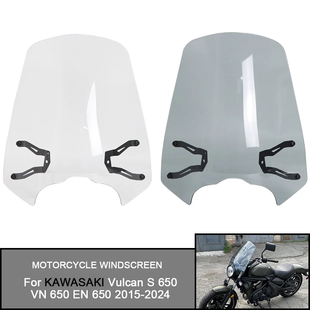 

Motorcycle Accessories Windscreen Windshield Shield Bracket For KAWASAKI Vulcan S 650 VN 650 EN 650 2015-2024 S CAFE 2017-2020