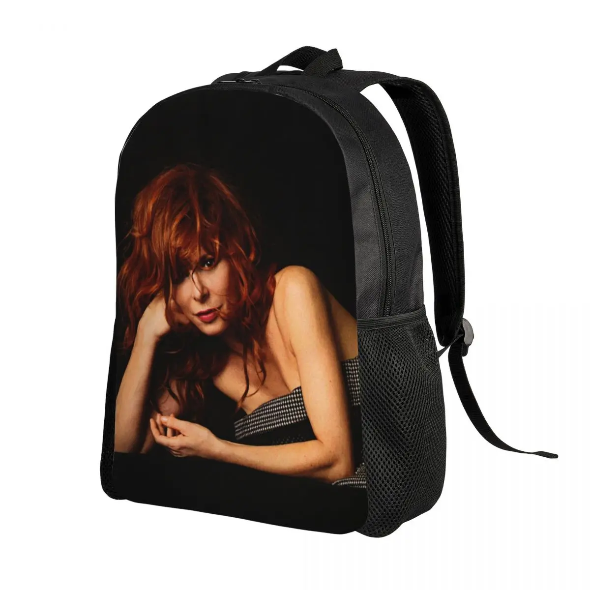 3D Print Sexy Mylene Farmer Backpack for Boys Girls School College Travel Bags Men Women Bookbag Fits 15 Inch Laptop