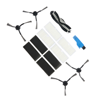Advanced Cleaning Accessories for Vactidy For T6 Robot Vacuum 4 Side Brushes 1 Roll Brush 4 Filters and 1 Cleaning Brush