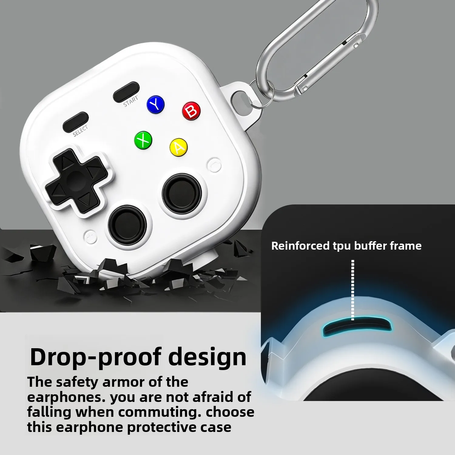 Cartoon Silicone Game Earphone Case For Samsung Galaxy Buds 4 Pro Shockproof Full Cover Shell For Galaxy Buds 4 With Clean Pen - view 3