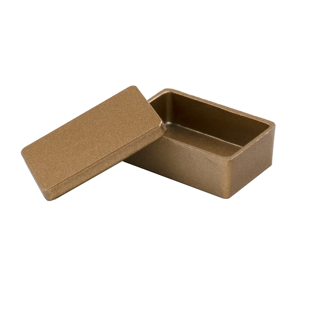 Accesorios en miniatura para casa de muñecas, Mini caja de Metal, caja de almacenamiento de simulación, modelo de juguete para decoración de casa de muñecas ob11, 1/12
