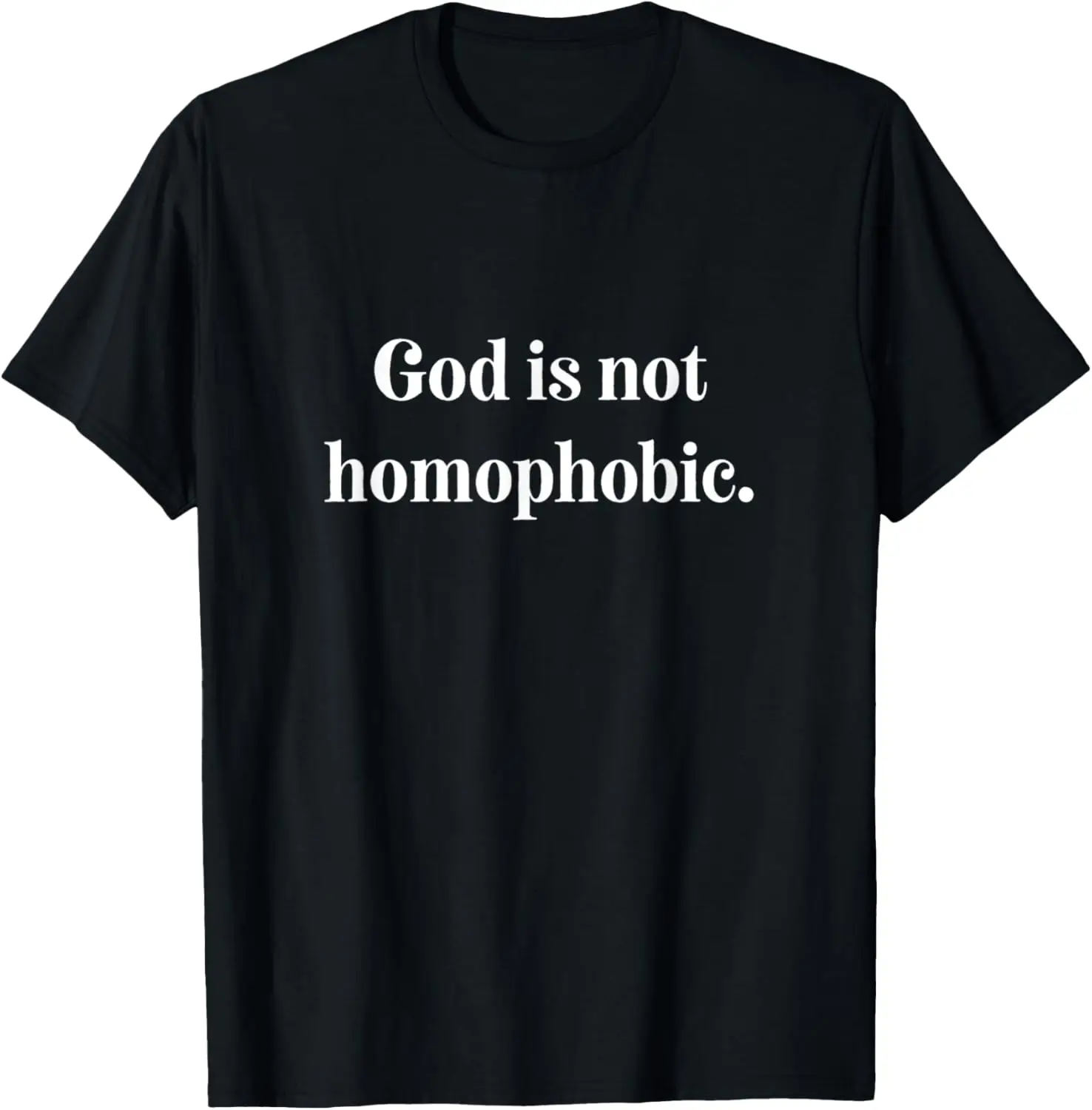 Христианская религиозная футболка God Is Not Homophobic Иисус