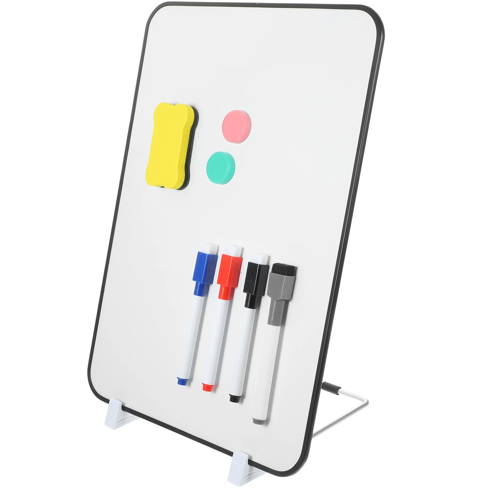 

Double Sided Writing Board Desk Whiteboard Mini Magnetic for Fridge Desktop Dry Erase Child