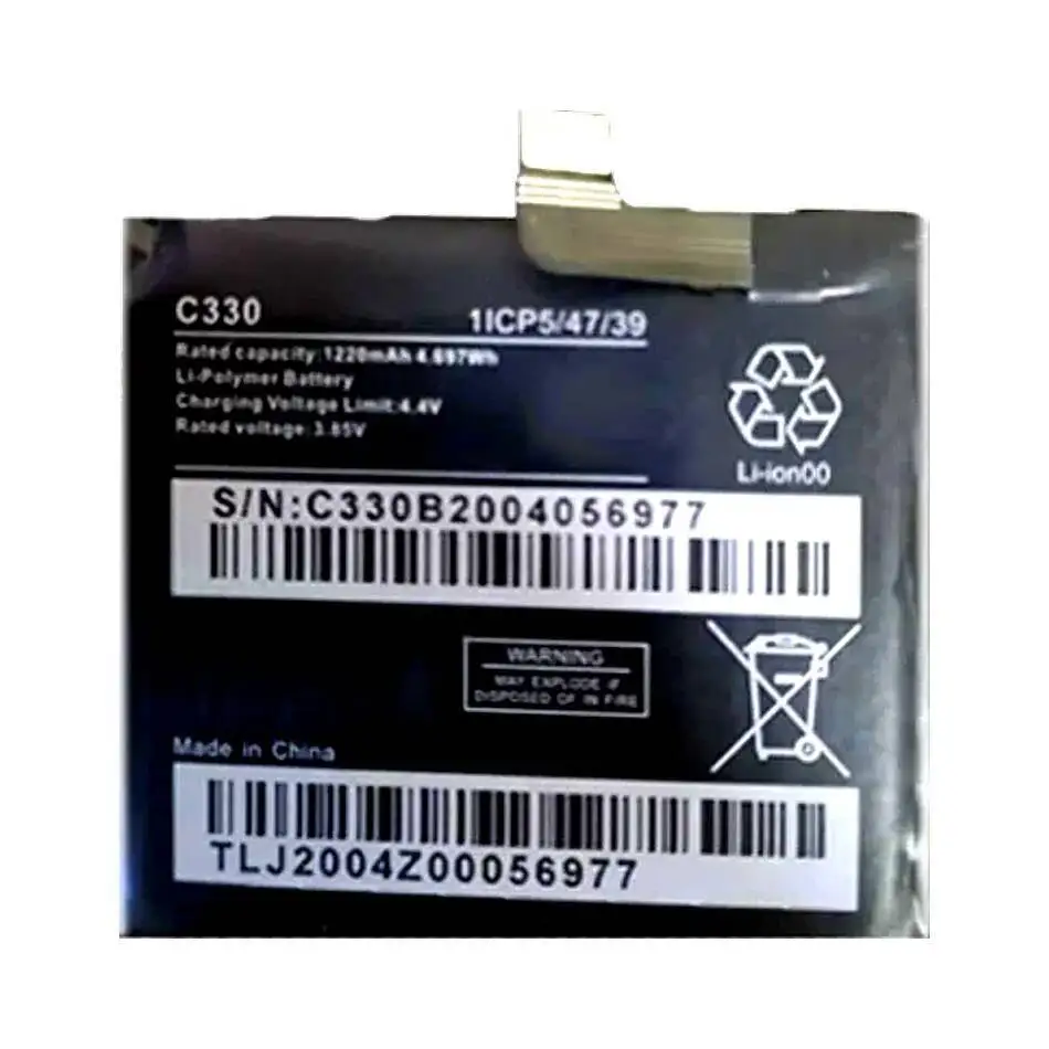 يصلح لبطارية الهاتف المحمول C330 عالية الكفاءة بقدرة 1220 مللي أمبير في الساعة بديلة موثوقة