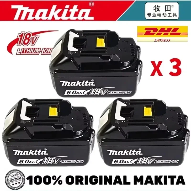 

2025 Upgraded 6.0Ah Makita 18V Battery BL1830 BL1830B BL1840 BL1850 BL1850B BL1860B BL1815 Replacement Lithium Battery