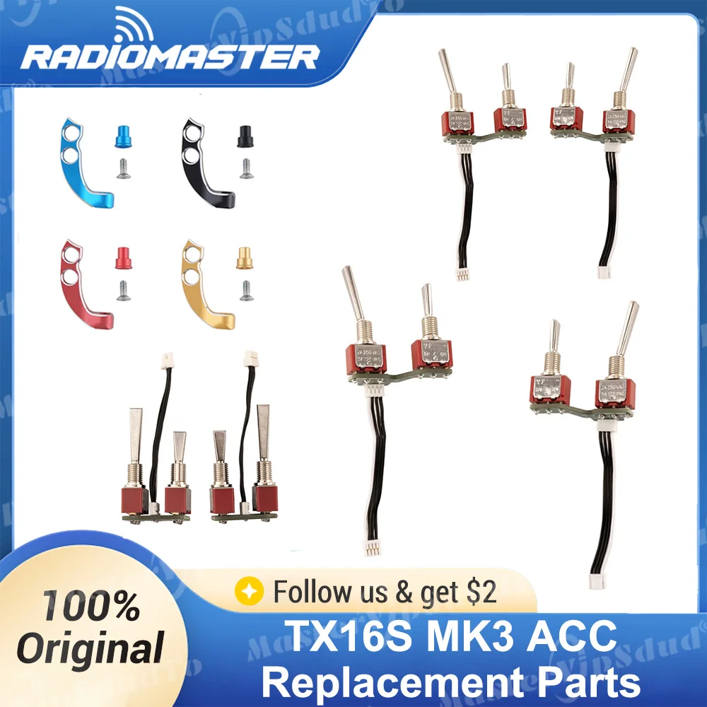 RadioMaster TX16S MK3 Motherboard Internes ELRS-Modul Ersatzteile & CNC Aluminium Verlängerter Tragegurt Verbessert die Balance