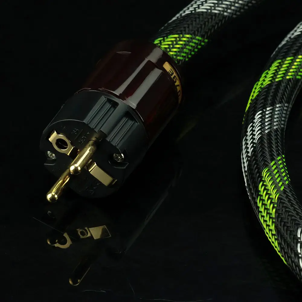 Monster Cable Powerline 400 Gold Plated EU Plug Figure 8 Power Cord HIFI Audio Power Supply Cable