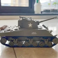 Gorące czołgi 1/30 Rc Henglong, Sherman kontra Pershing czołgi bojowe na podczerwień 2.4ghz Rc walczące Panzer zdalnie sterują nami zabawki modele