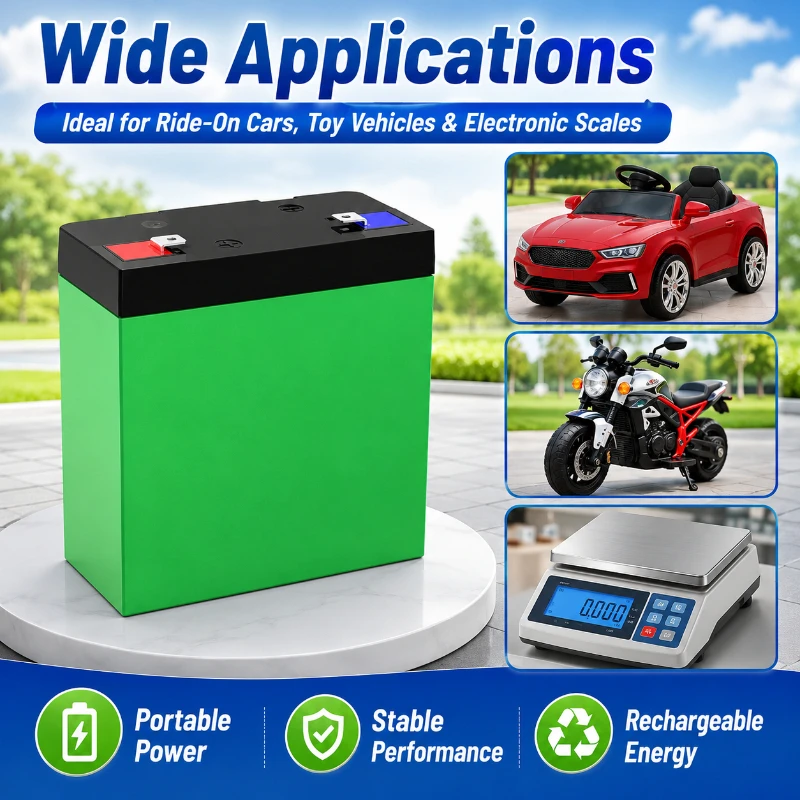 4V 6V Rechargeable Battery Pack for Kids Ride on Toy Car Motorcycle 4000-10000mAh High Capacity Toy Pro Replacement Battery Pack