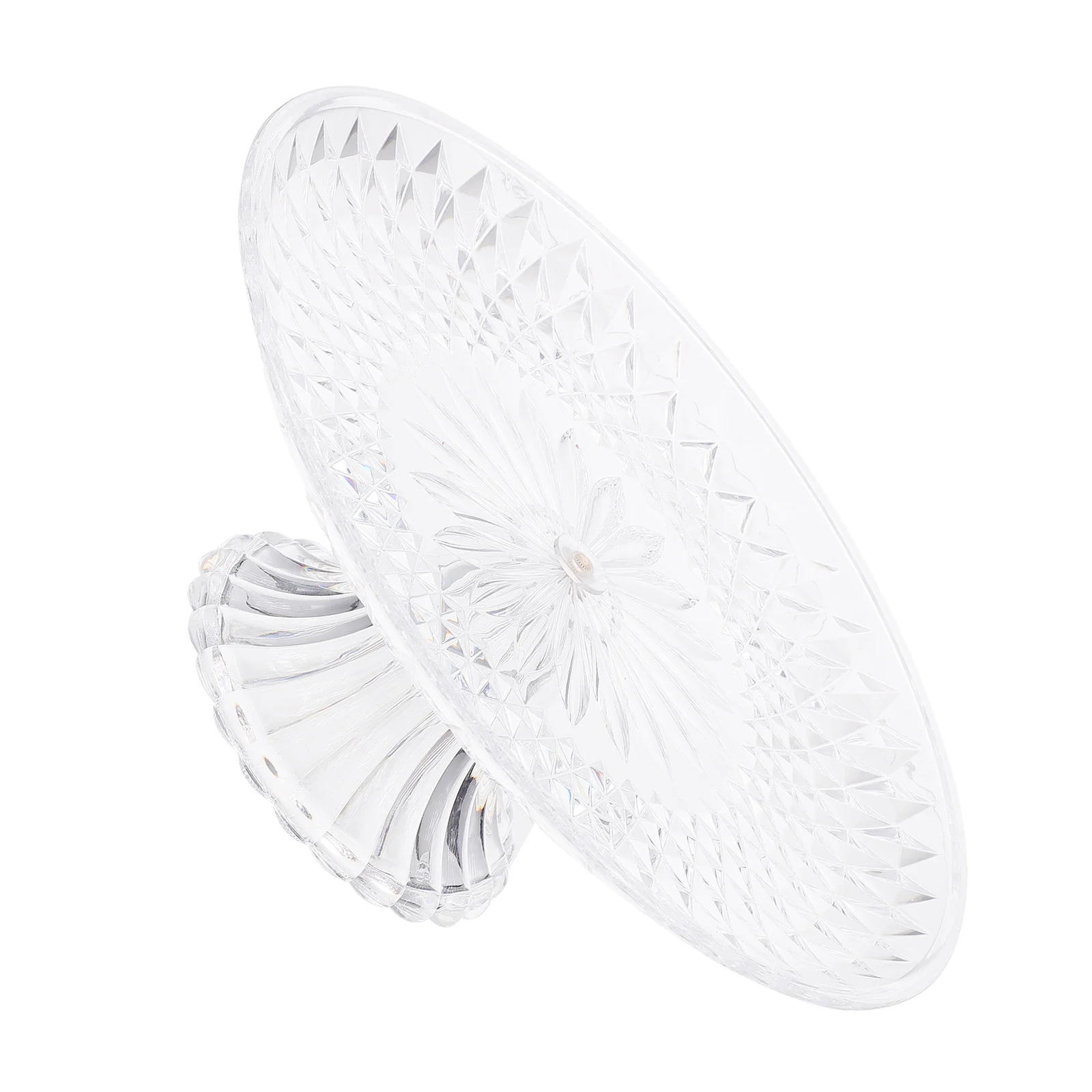 1 قطعة صينية للفاكهة الاكريليك 30 سنتيمتر شفافة مستقرة عرض موقف حفل زفاف الحلوى أطباق فاكهه حامل الحلوى كعكة لوحة