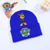 Paw Patrol Knitted Cap Chase Cartoon Winter Woolen Hat Headgear Skye Beanies Caps Boy Girl Bonnet Christmas  Kids Birthday Gifts