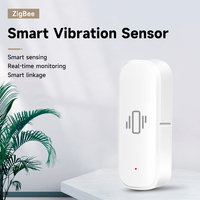 Tuya Zigbee Smart Vibration Sensor Detection Smart Life APP Notification Real-Time Monitor Motion Shock Alarm History Record