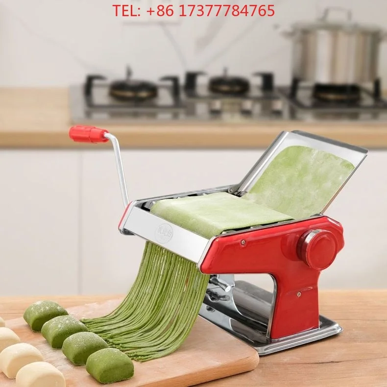 Manual Noodle Machine, Household Small Noodle Press Machine Stainless Steel Rolling Machine Dumpling Machine