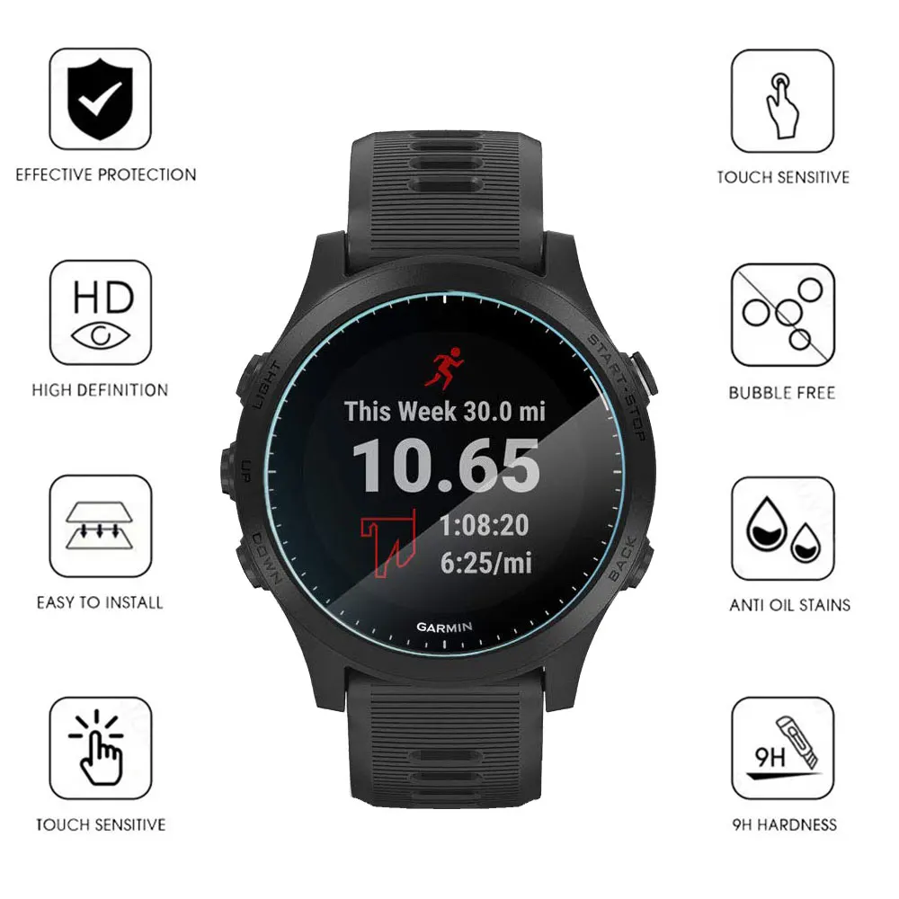 Tempered Glass + Soft PC Shell For Garmin Forerunner 945 935 SmartWatch Full Cover Screen Protector Film Silicone Case Cover