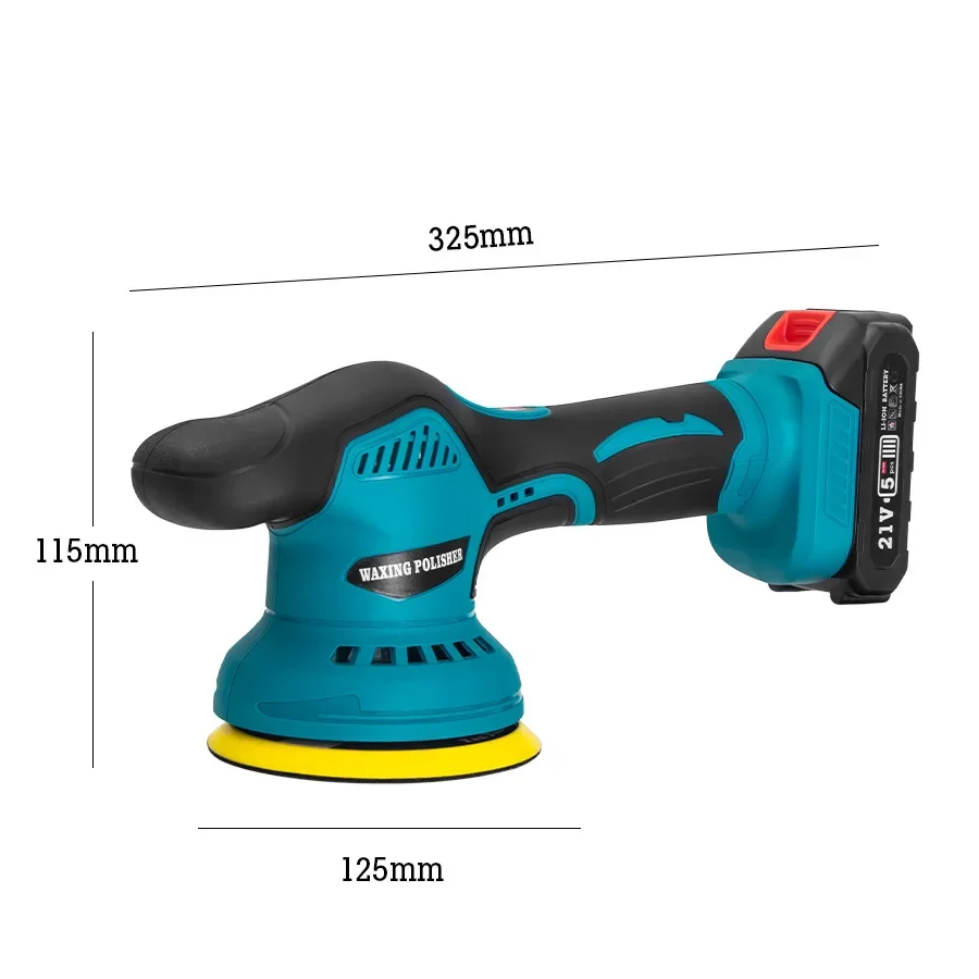 Cordless Car Polisher Electric Polisher Wireless Automobile Car Polishing Sealing Glaze Machine for Makita 21V Battery