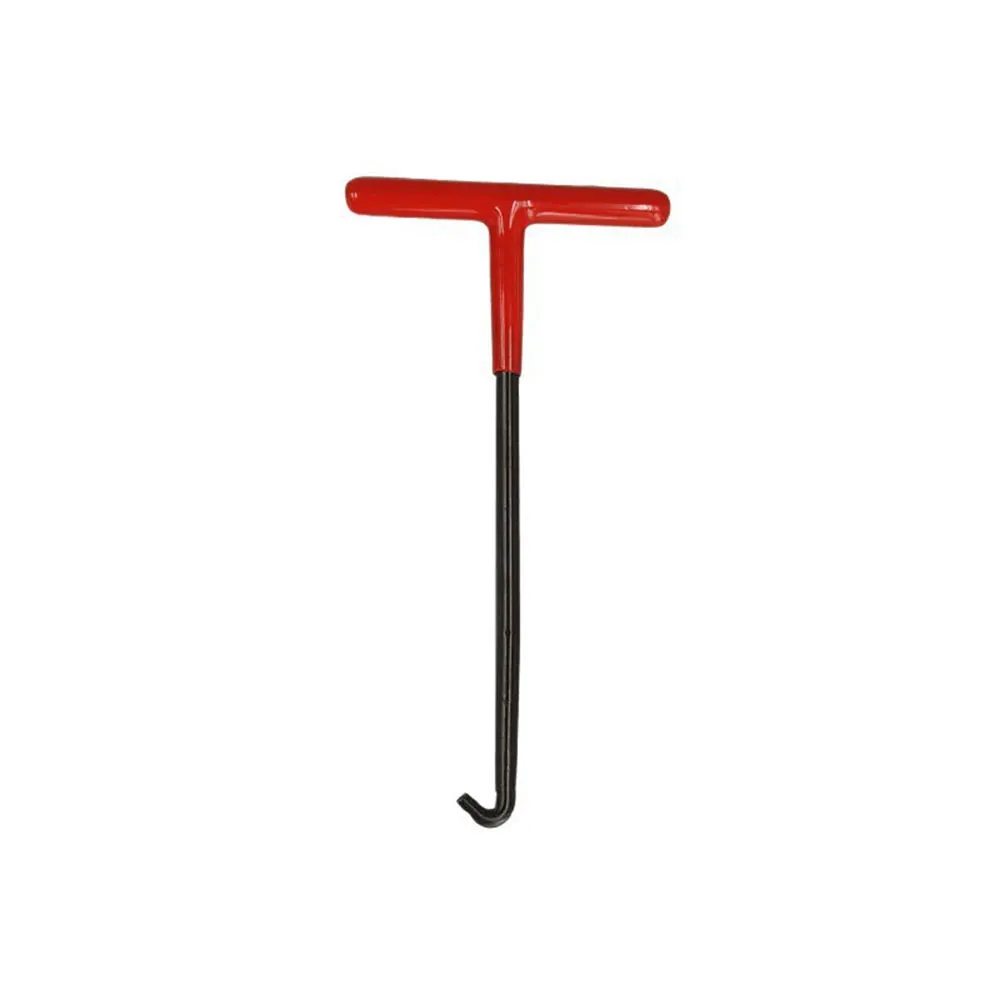 Herramienta extractora de resortes de escape para motocicleta, gancho universal con mango en T para resortes de tubo, llave extractora de resortes, herramientas de extracción.