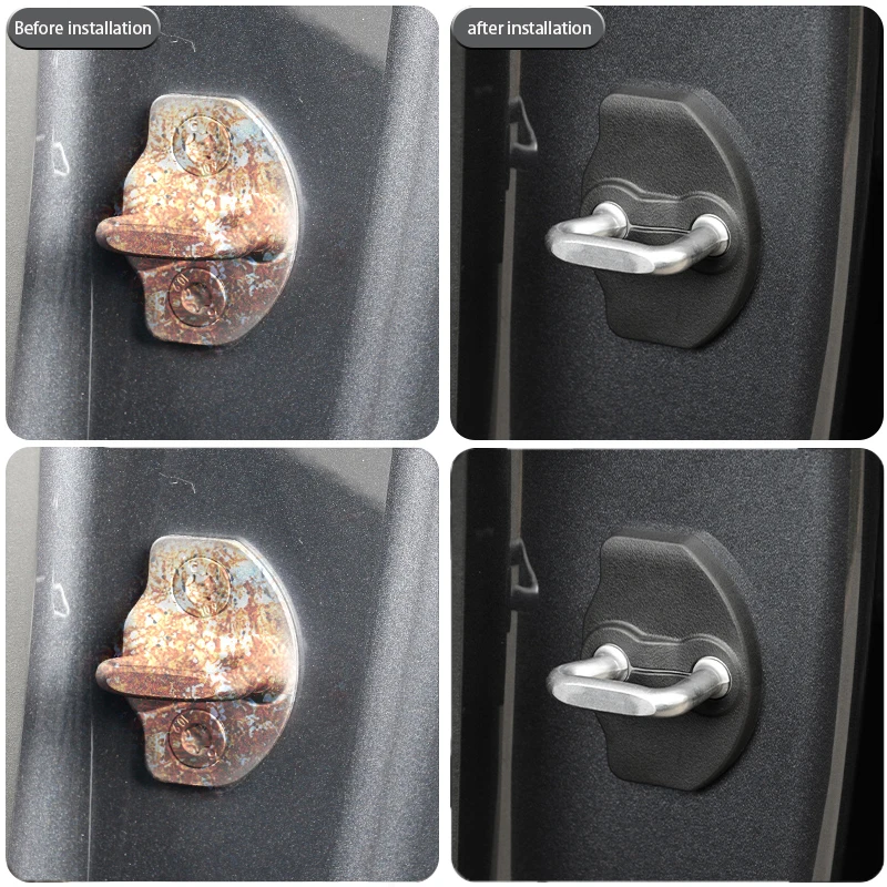 Suitable for the Updated Tesla Model Y L Y 3, Door Lock Cover, Door Limiter, Lock Buckle Protection Cover, Rust Proof Accessorie
