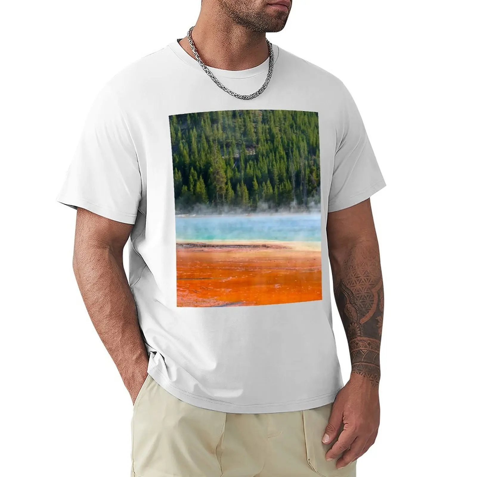 

Grand Prismatic Spring T-Shirt plus sizes customs design your own workout shirts for men