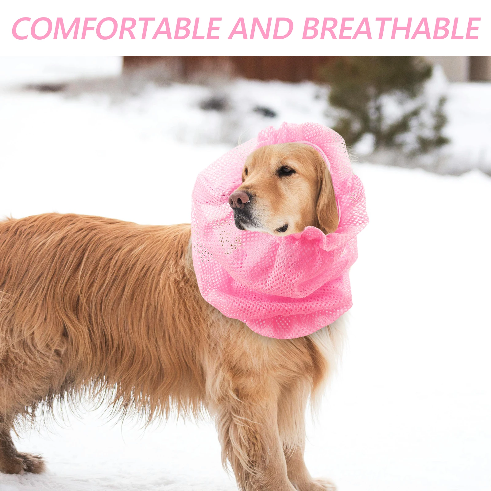 

Pet Mosquito-repellent Ear Sleeves Dog Veil Protector Mesh Wrap Breathable Guard Ears Covers Net Summer Earmuff Long Ear